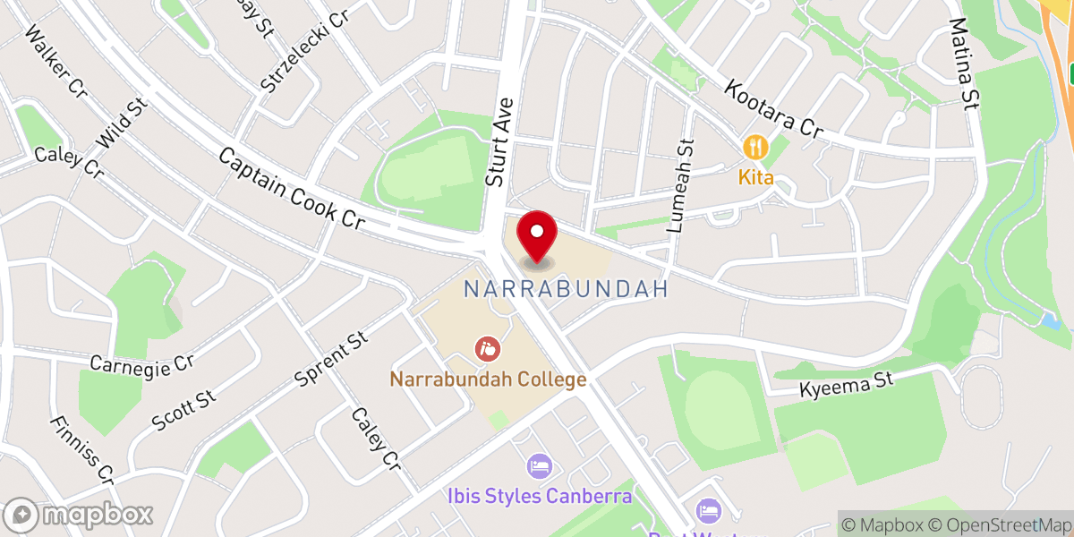 Map showing location of St Benedict's Catholic Church