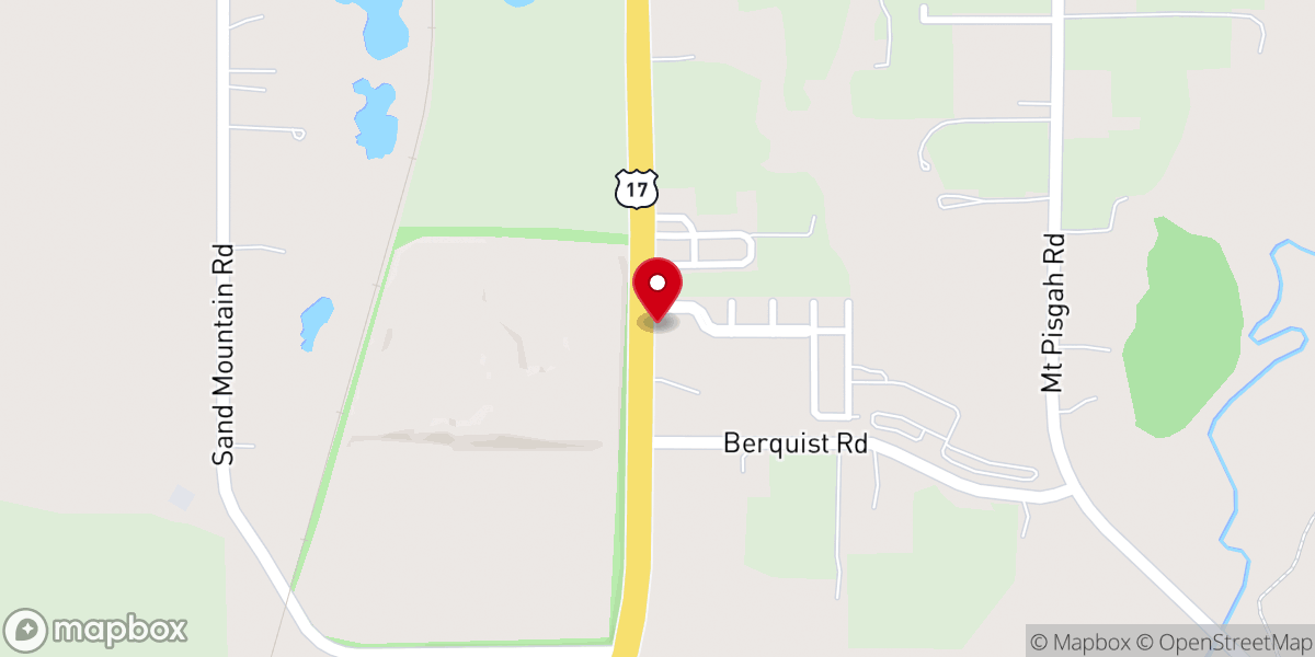 Map showing location of Full Gospel Fellowship Church