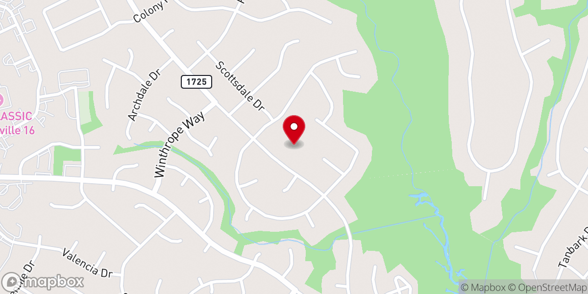 Map showing location of Pine Valley United Methodist Church
