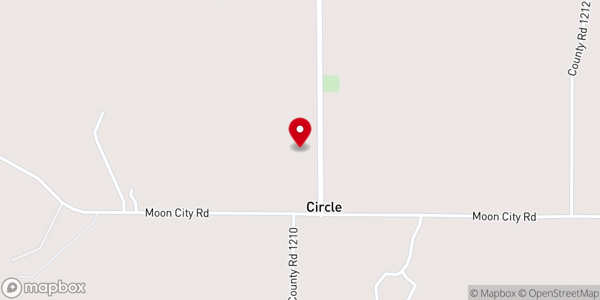 Map showing location of Shady Grove Church of Christ