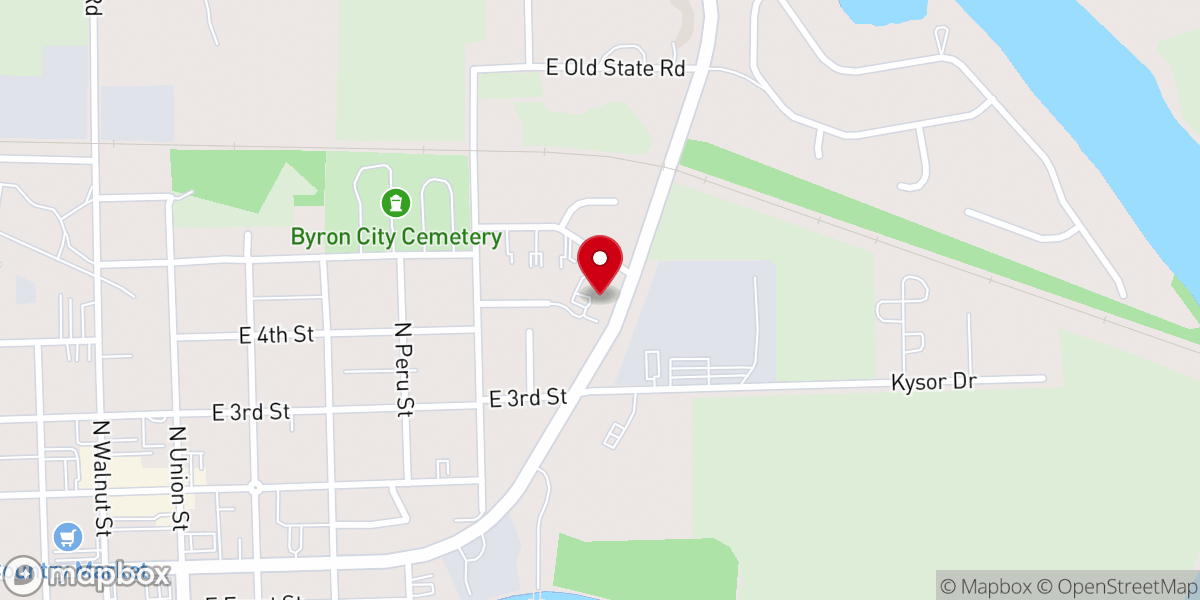 Map showing location of All Saints Lutheran Church