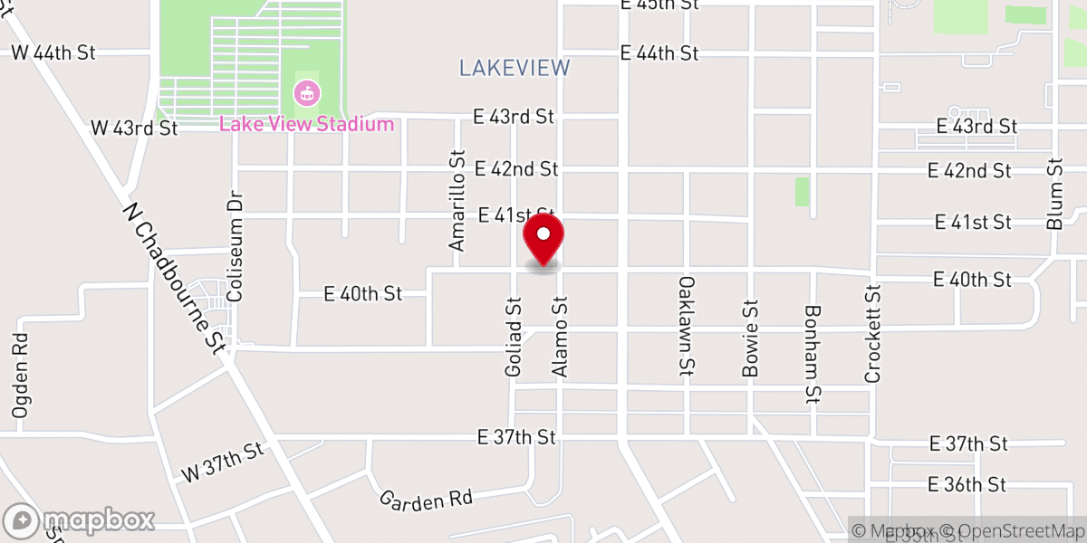 Map showing location of Lakeview United Methodist Church