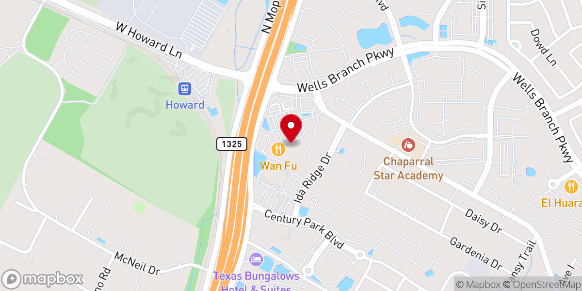 Map showing location of Austin Power House Church
