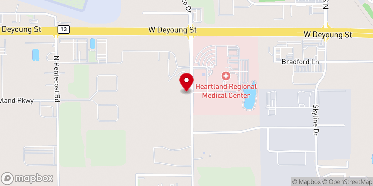 Map showing location of Williamson Baptist Association