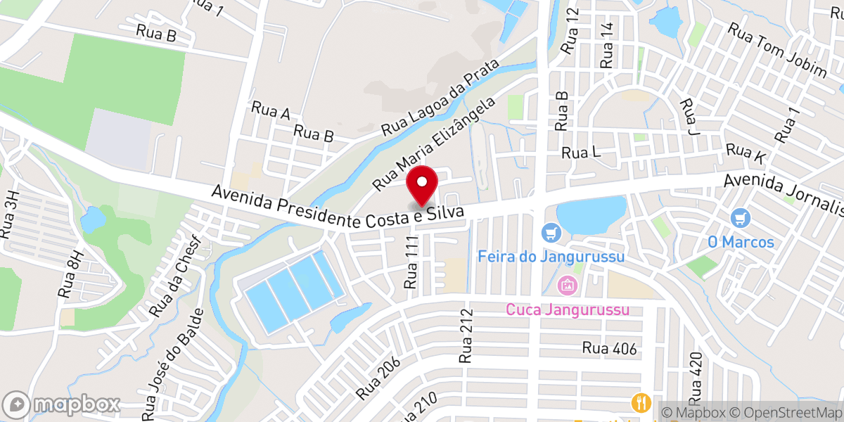 Map showing location of Universal Jangurussu