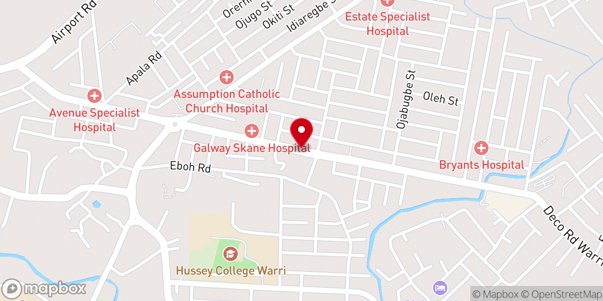 Map showing location of New Creation Baptist Church