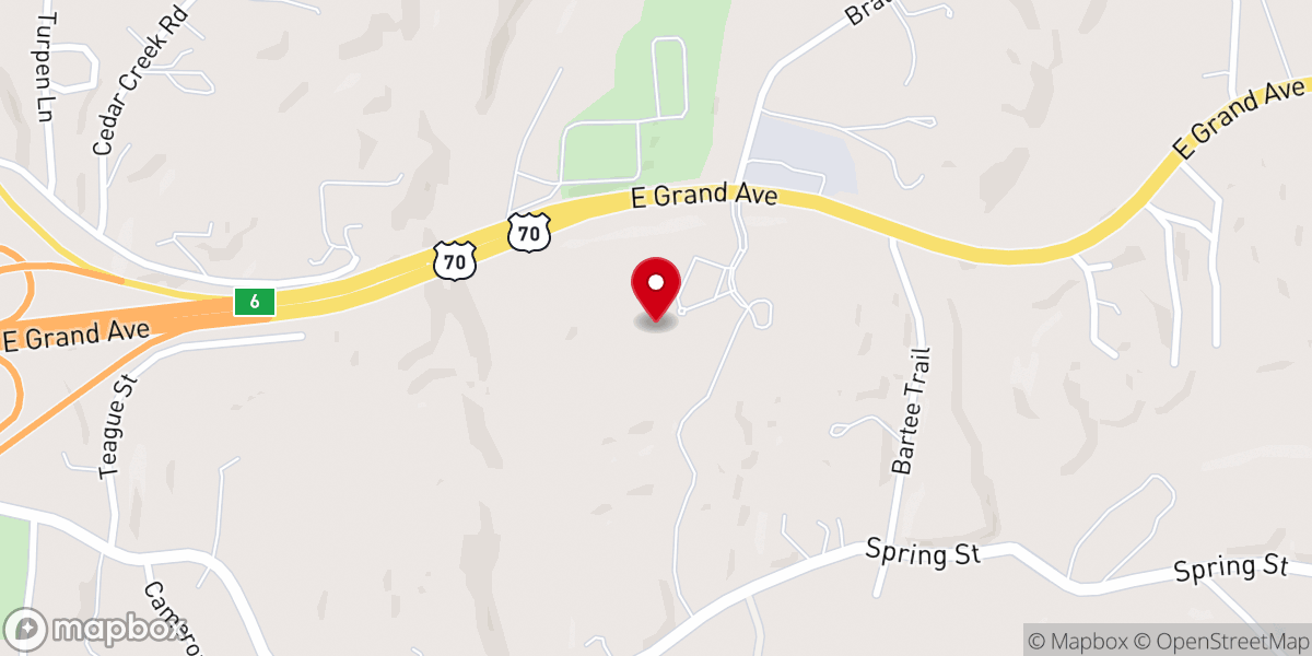 Map showing location of Crossgate Church
