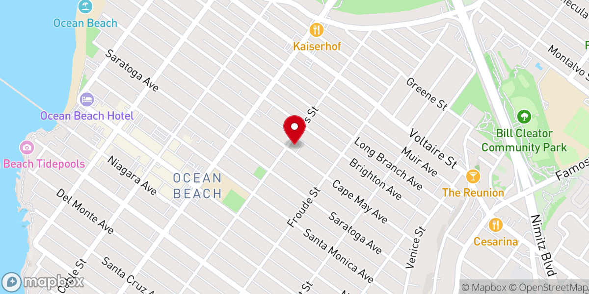 Map showing location of Newbreak Church