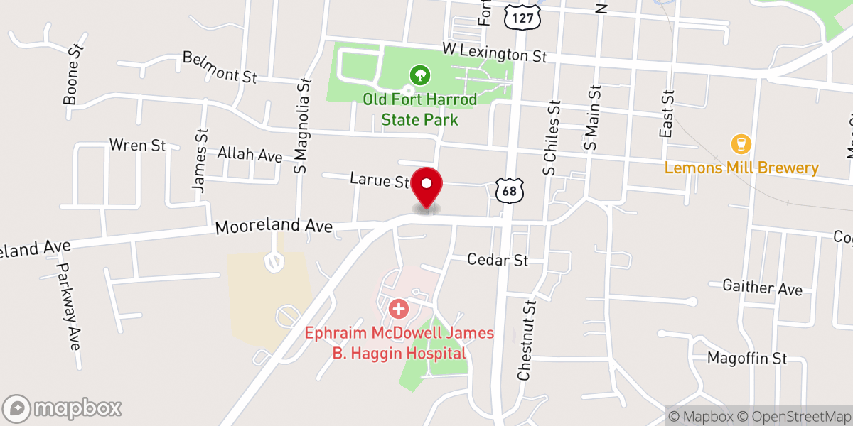 Map showing location of Now Faith Worship Center