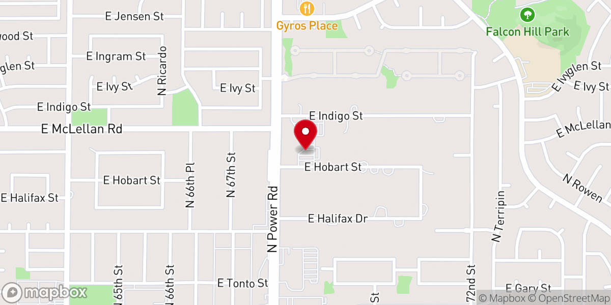 Map showing location of Love of Christ Lutheran Church