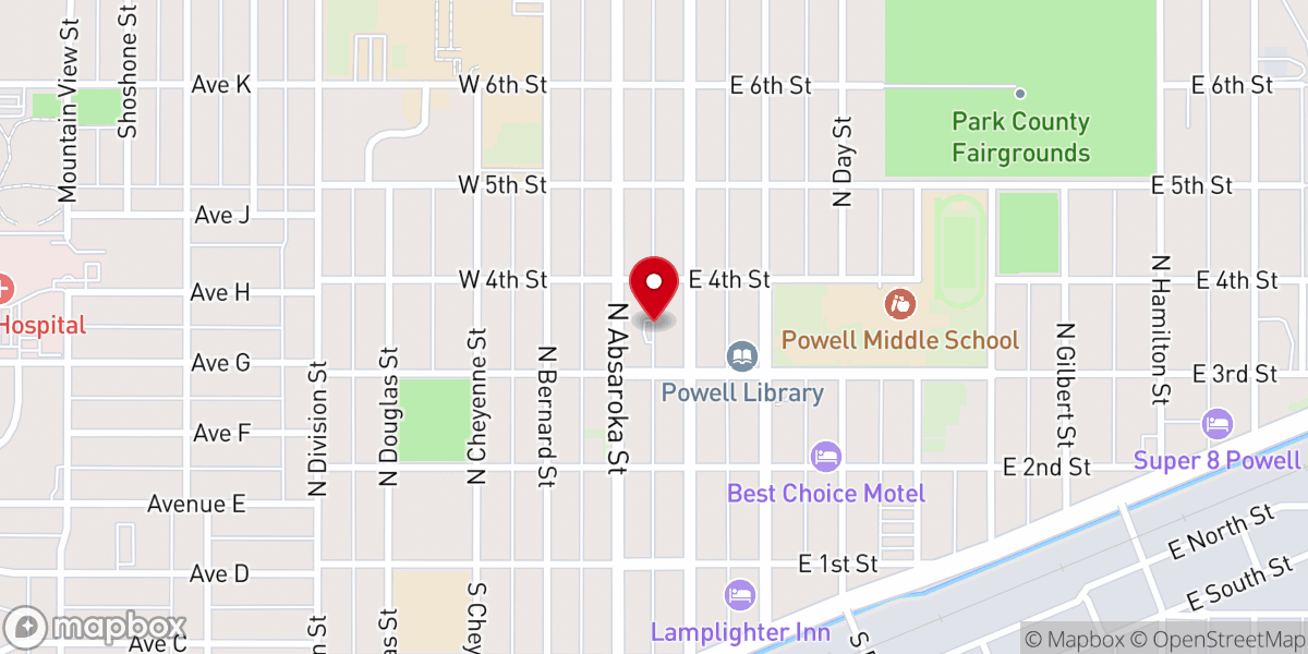 Map showing location of Saint Barbara Catholic Church