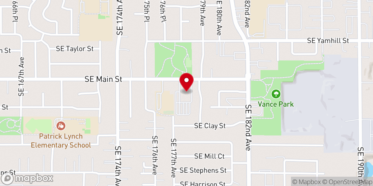 Map showing location of Greater Portland Baptist Church