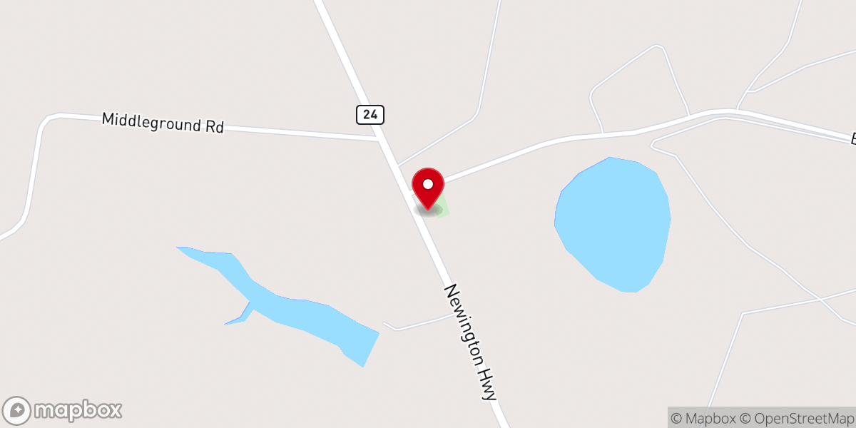 Map showing location of Blue Springs Methodist Church
