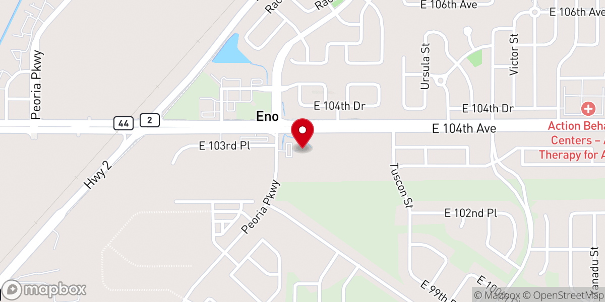 Map showing location of Nativity Lutheran Church