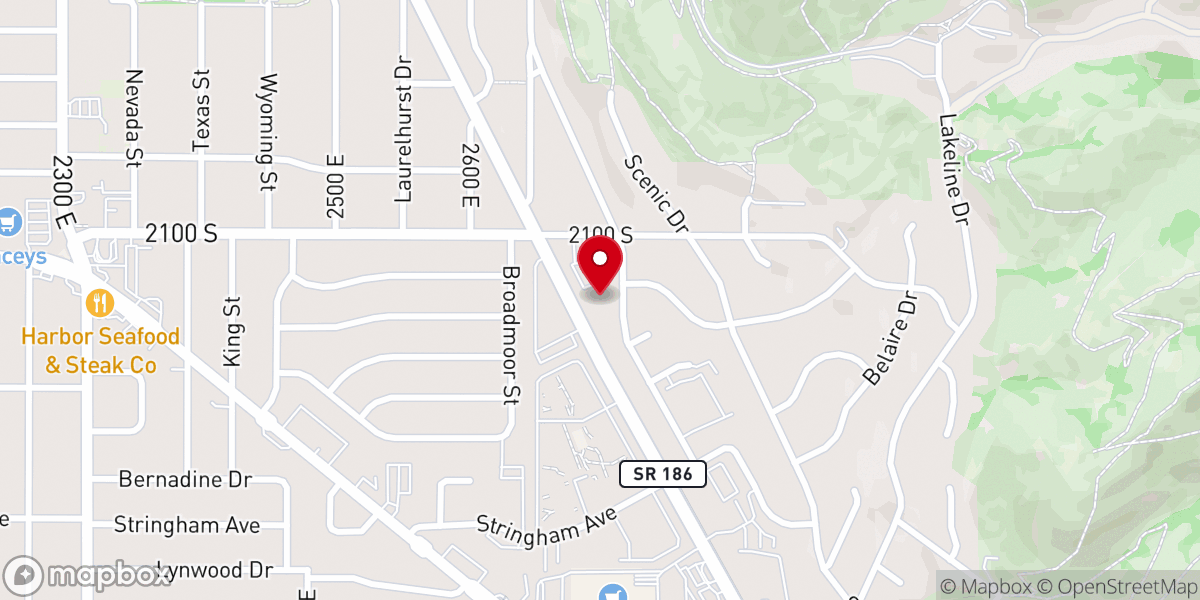 Map showing location of Wasatch Hills Seventh Day Adventist Church