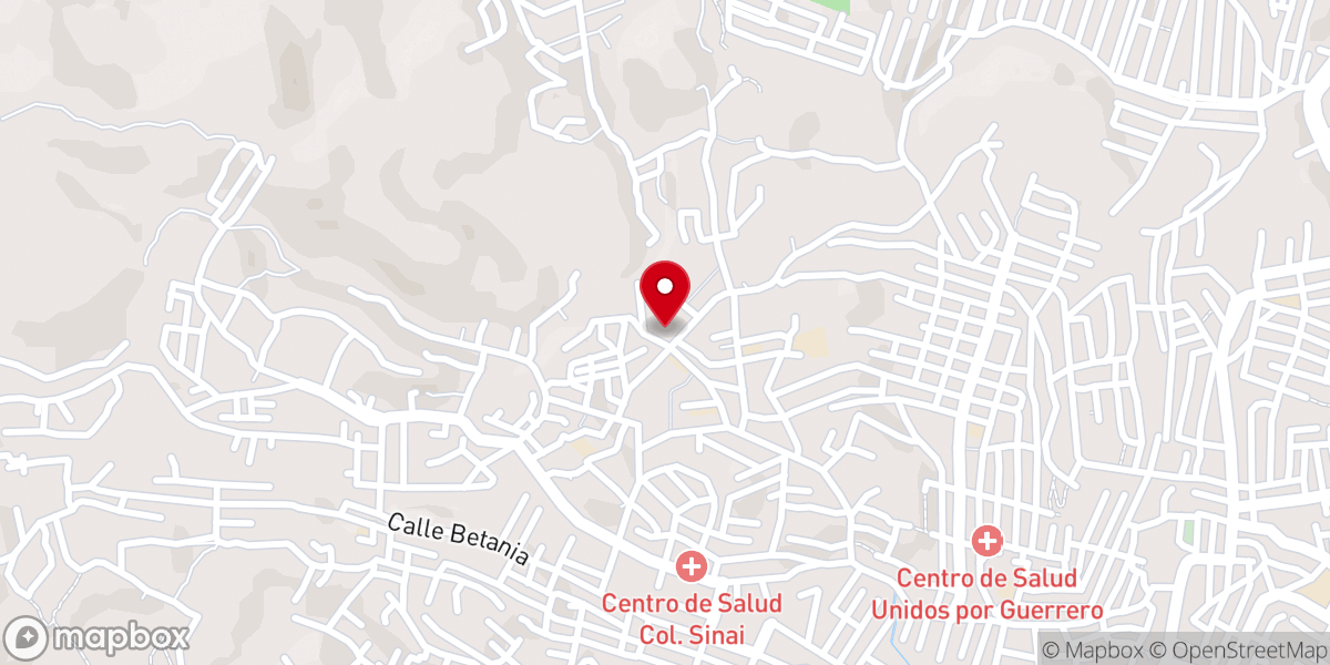 Map showing location of IGLESIA CORNERSTONE ACAPULCO SINAÍ