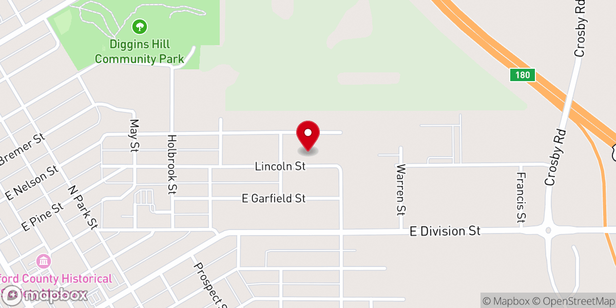 Map showing location of St Mary's Episcopal Church