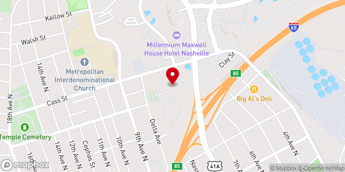 Map showing location of St Cecilia Motherhouse