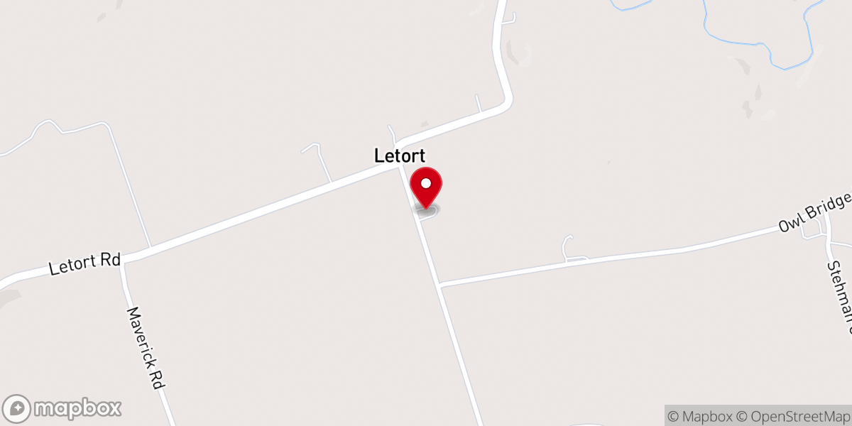 Map showing location of Living Light Mennonite Church