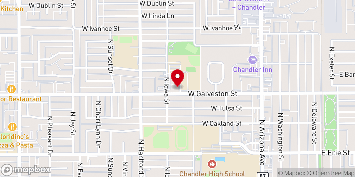 Map showing location of Saint Mary Roman Catholic Church