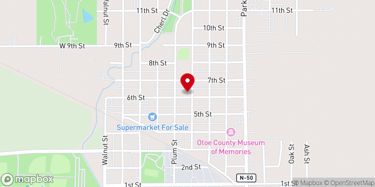 Map showing location of Syracuse United Methodist Church