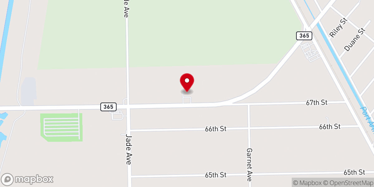 Map showing location of Port Acres United Pentecostal Church