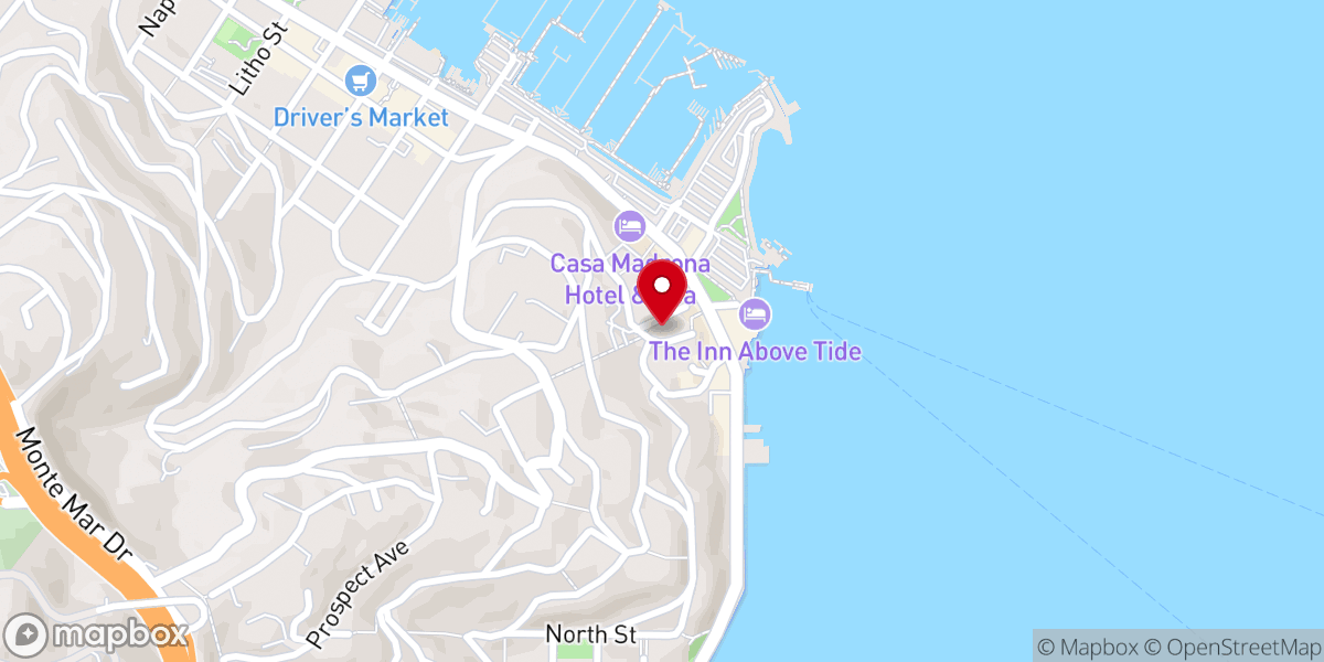 Map showing location of Sausalito Presbyterian Church
