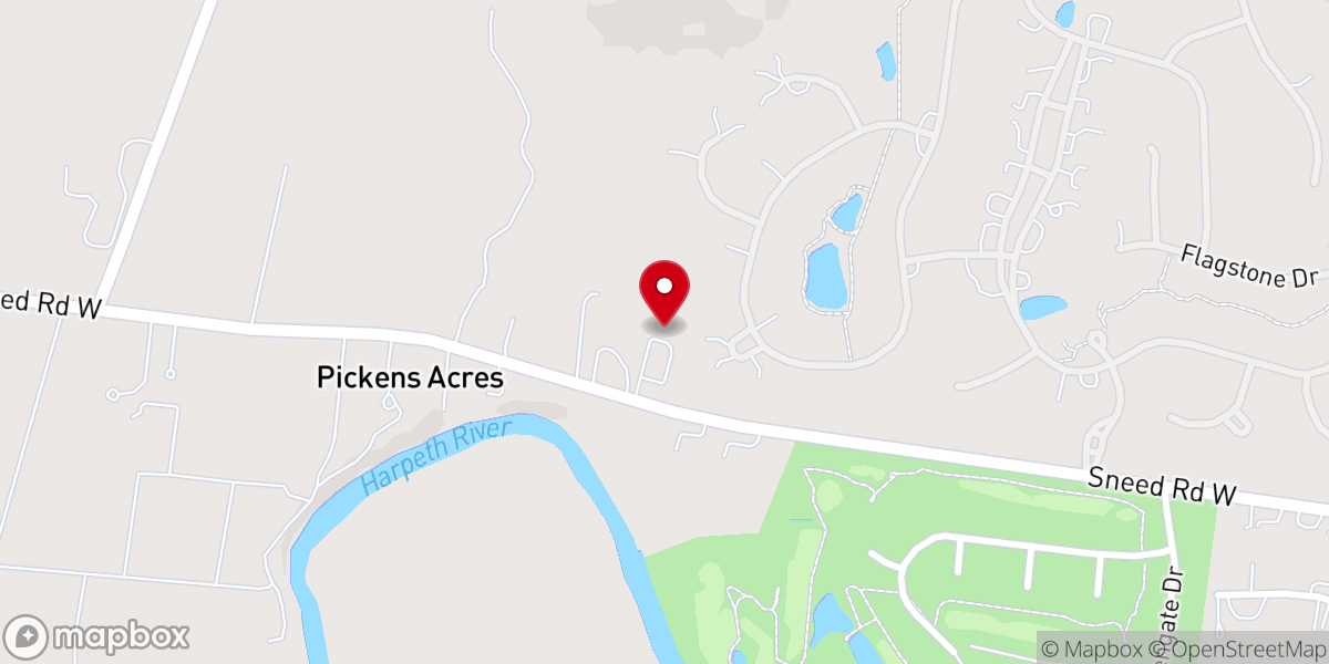 Map showing location of Episcopal Church of the Resurrection