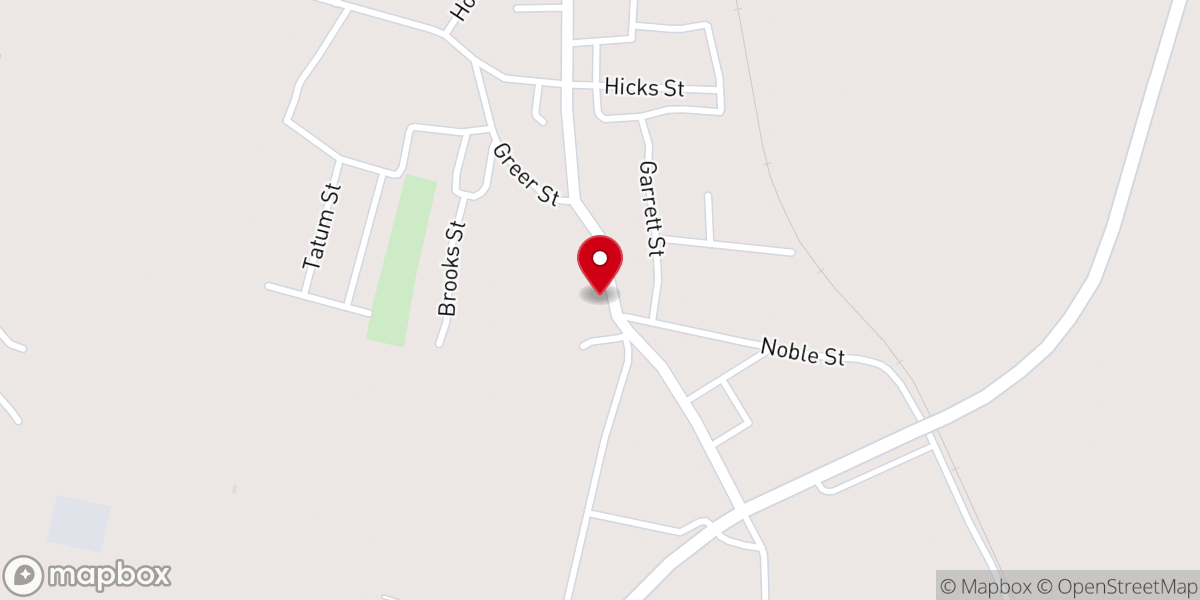Map showing location of Mt Zion CME Church