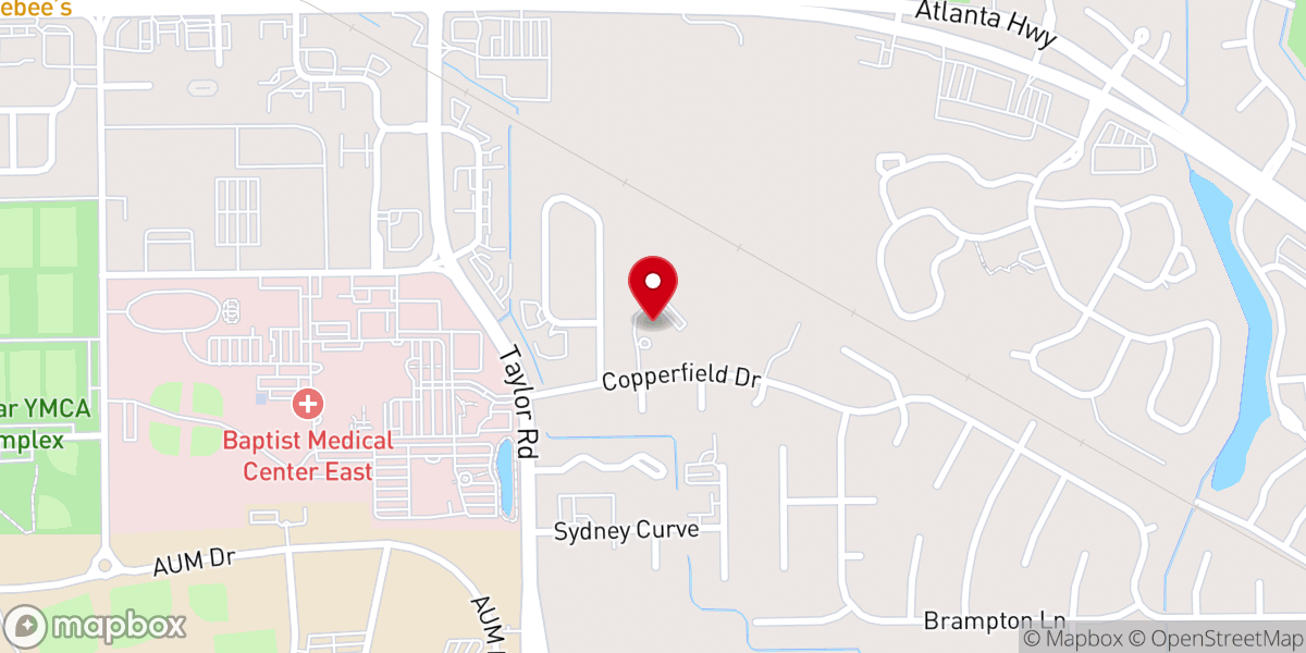 Map showing location of Harvest Family Church
