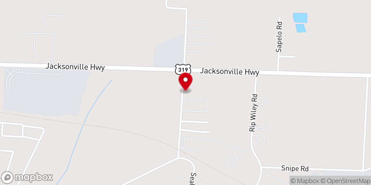 Map showing location of Anderson Memorial Church