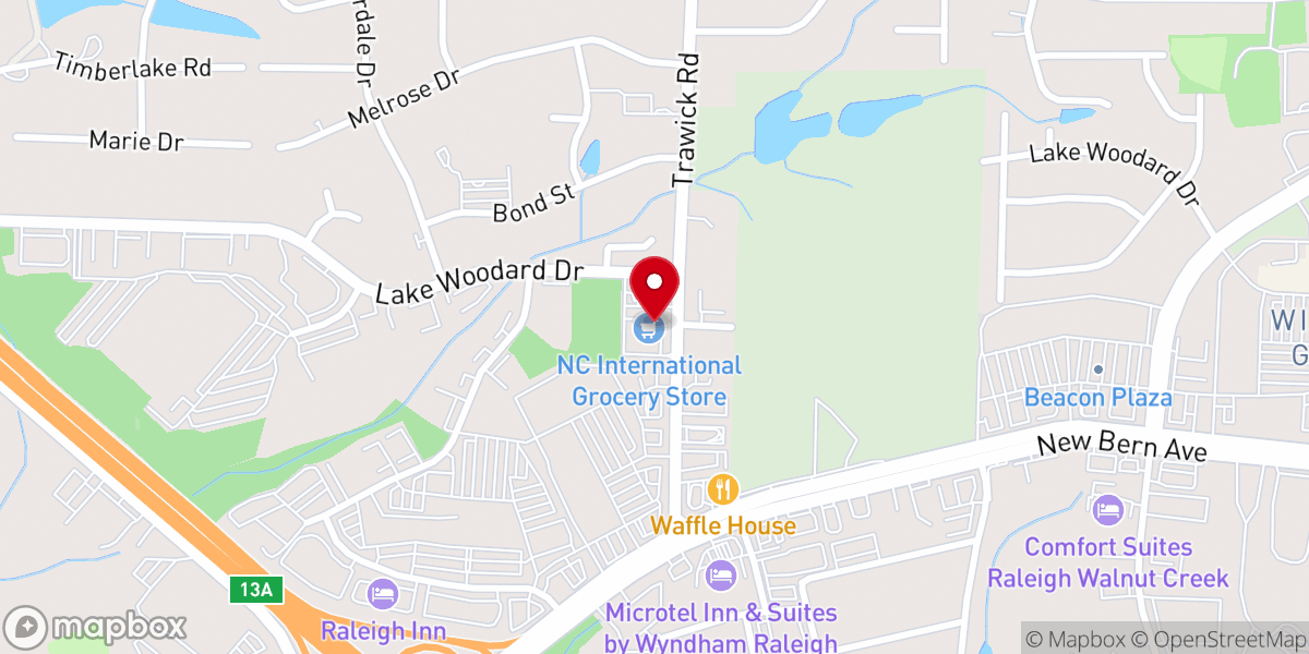 Map showing location of Mount Christian Church