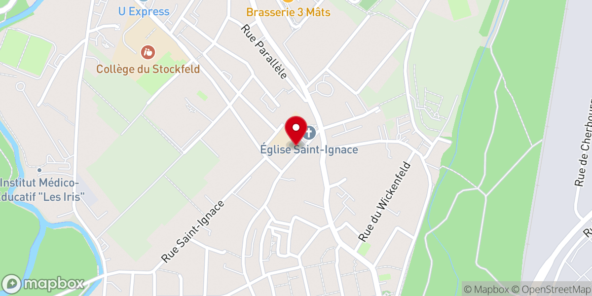 Map showing location of Presbytère du Neuhof