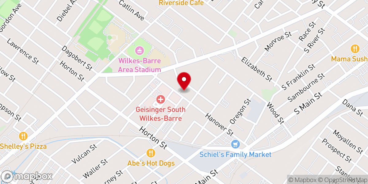 Map showing location of The Episcopal Church of St. Clement & St. Peter