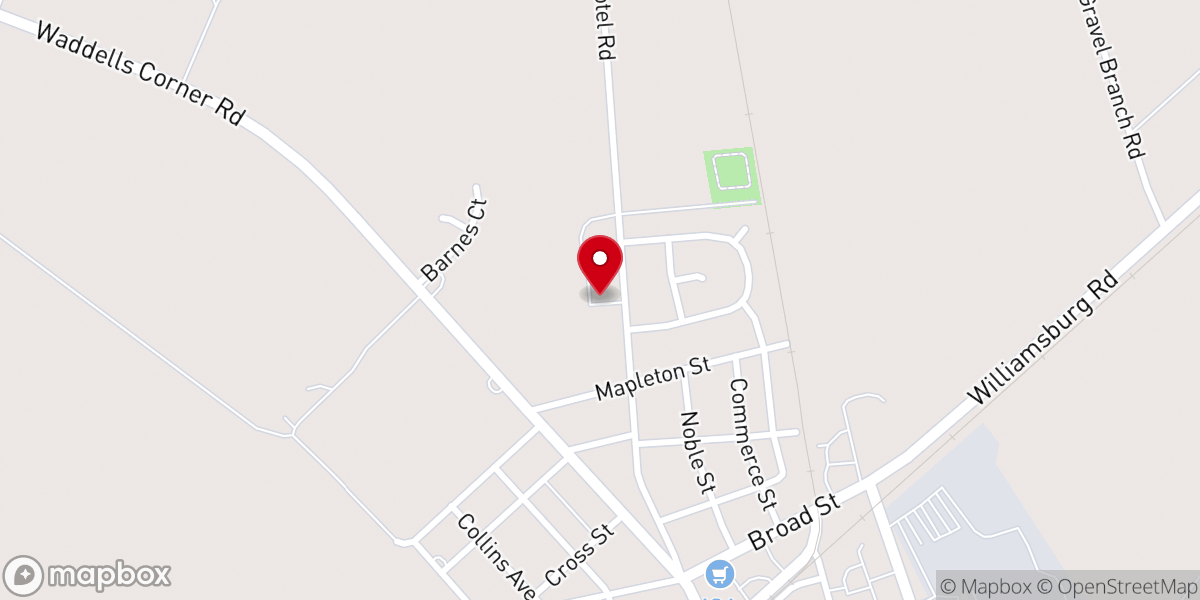 Map showing location of Grace Baptist Church - Food Distribution Center