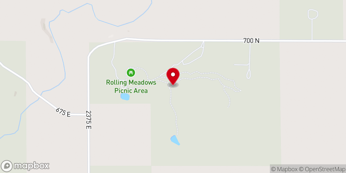 Map showing location of Hidden Springs State Forest