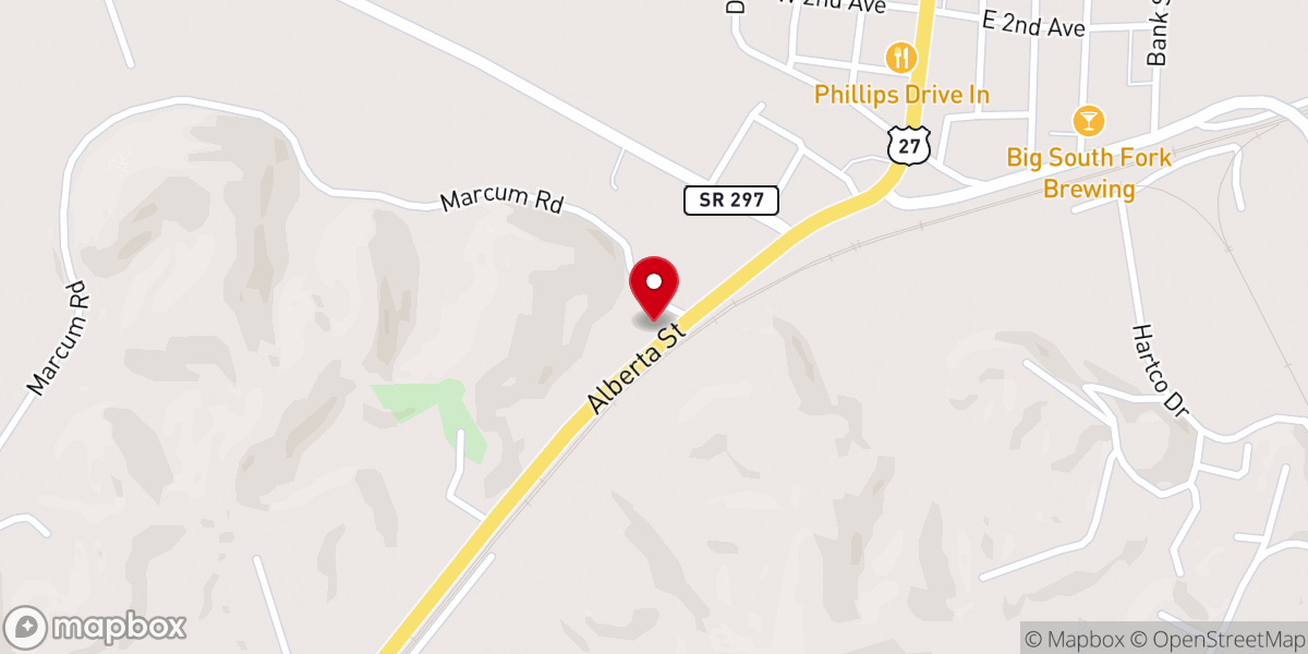 Map showing location of Scott Christian Care Center