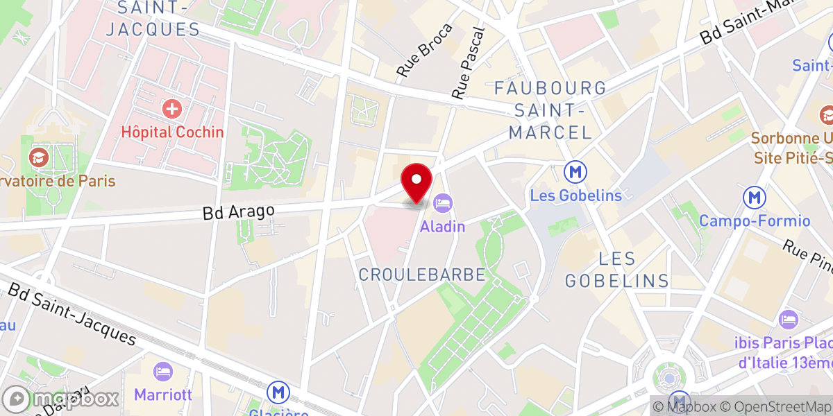 Map showing location of Couvent des Cordelières
