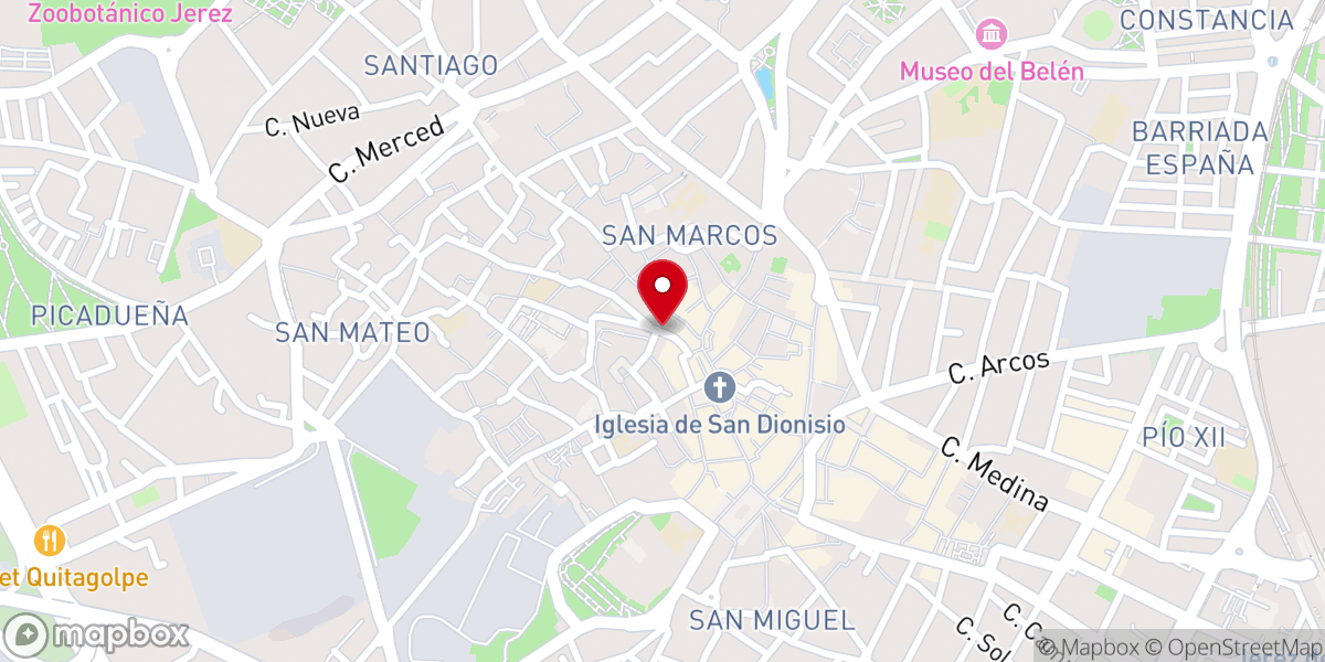 Map showing location of Basílica Menor de Nuestra Señora del Carmen Coronada