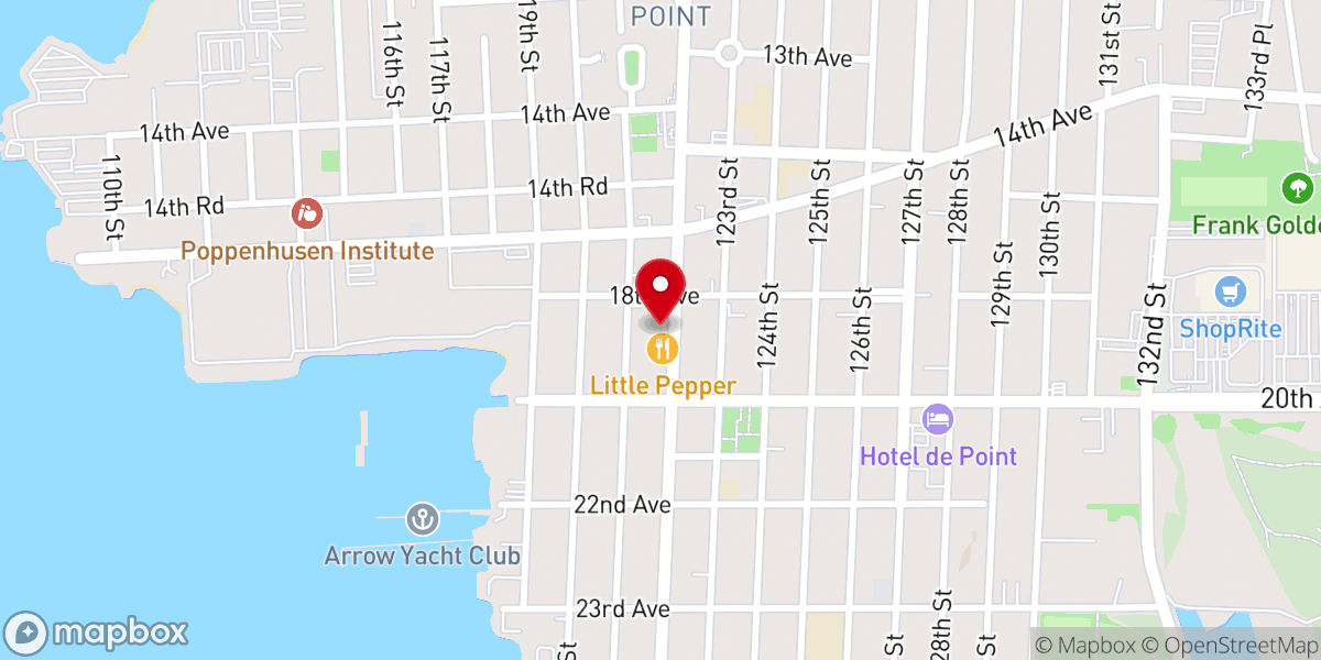 Map showing location of Anchor-Astoria Masonic Temple