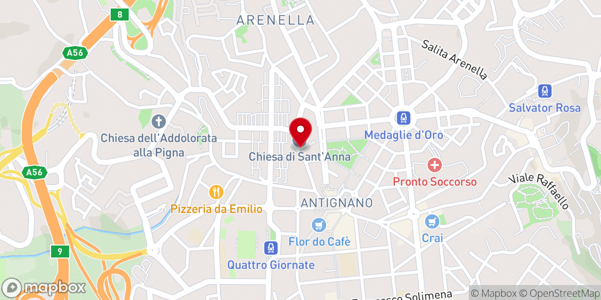 Map showing location of Istituto San Giovanni Battista