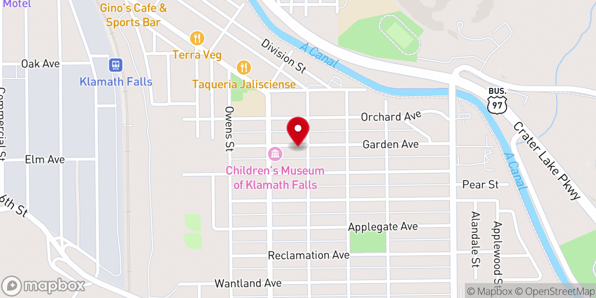 Map showing location of Congregational Church
