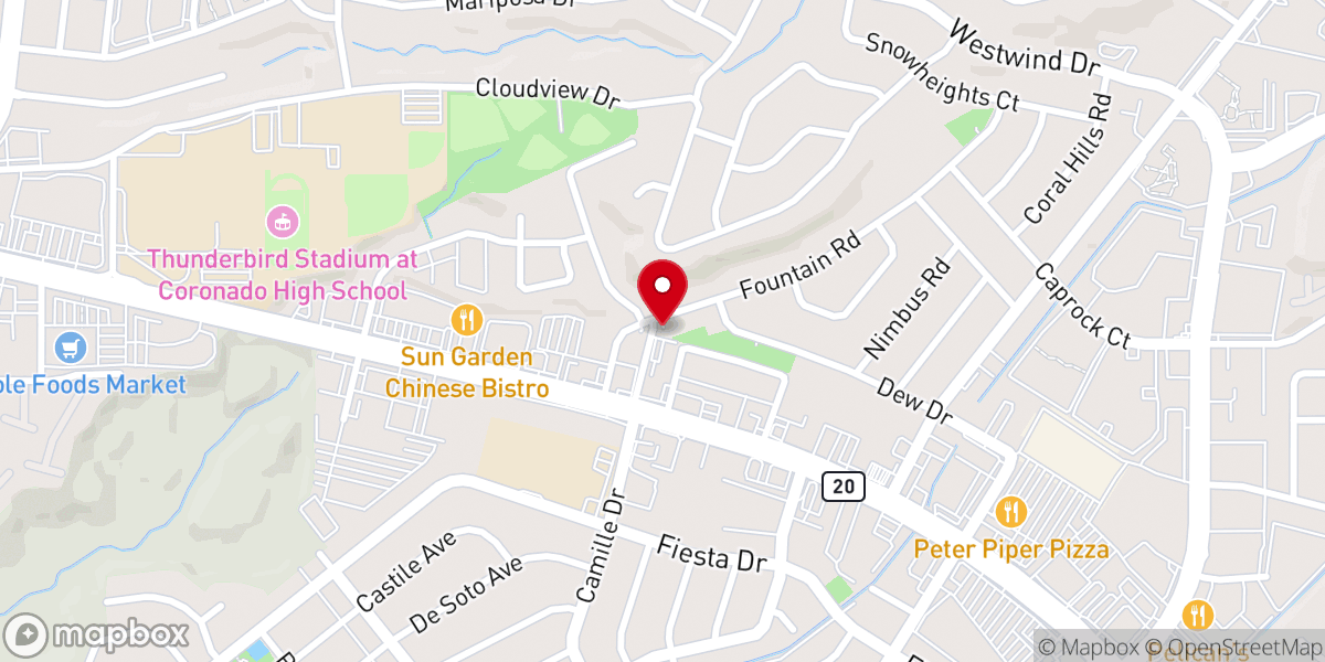 Map showing location of Third Church of Christ Scientist