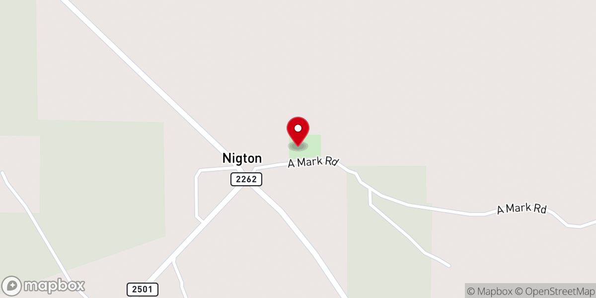 Map showing location of Ligon Chapel CME Church