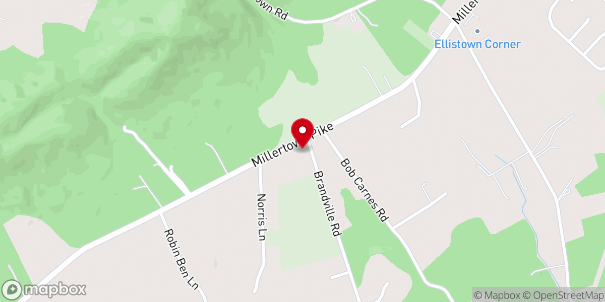 Map showing location of Branville Baptist Church