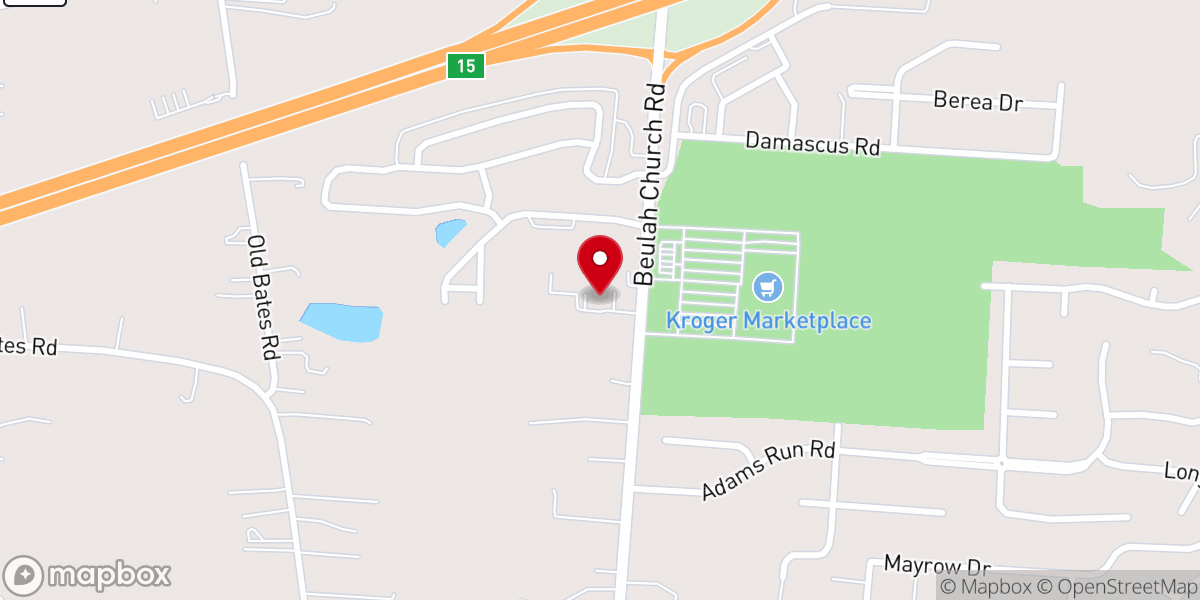 Map showing location of Solid Rock Church of God