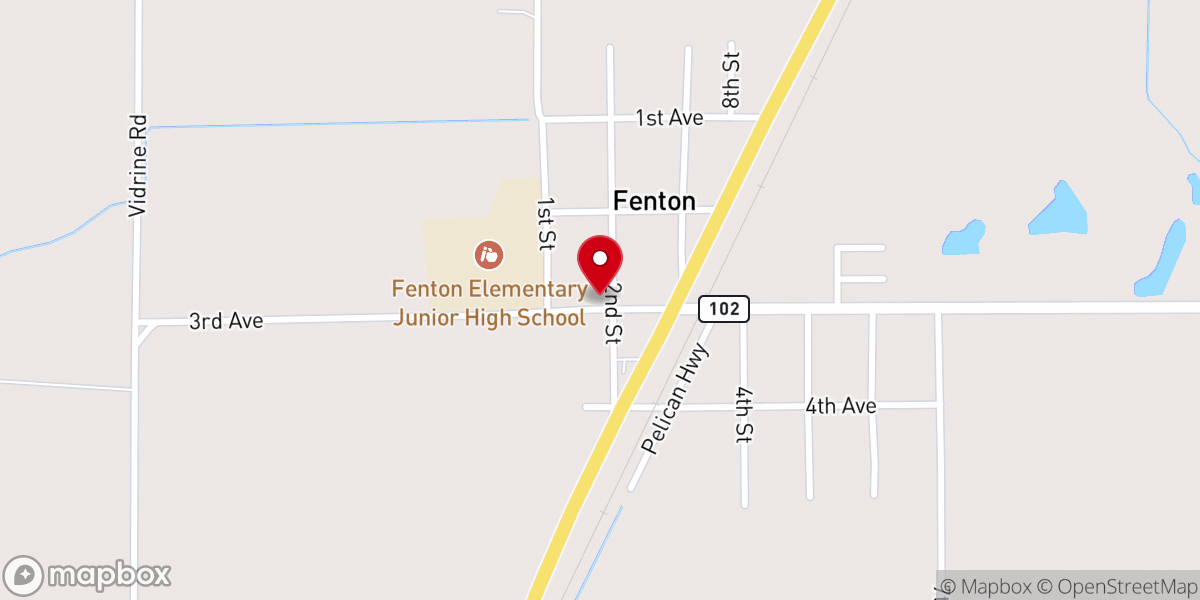 Map showing location of St. Charles Borromeo Catholic Church
