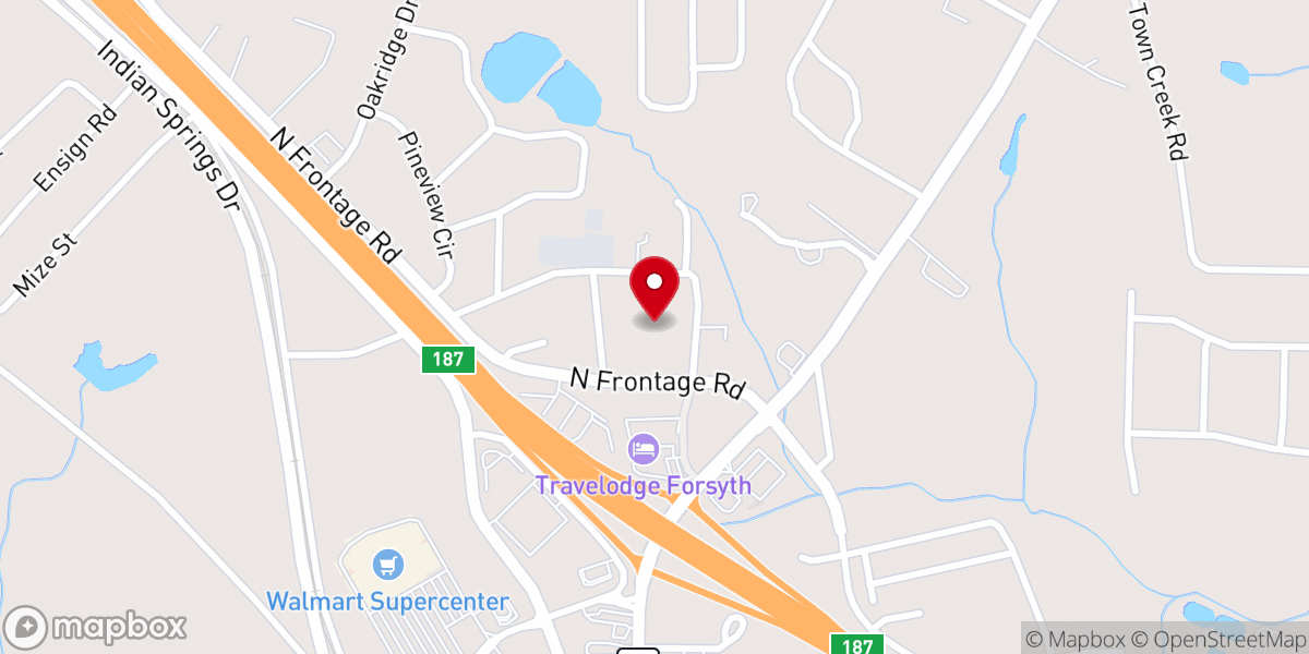 Map showing location of Cathedral of Faith Family Praise Center International