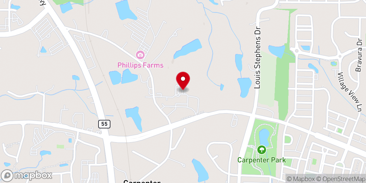 Map showing location of The Bridge Community Church
