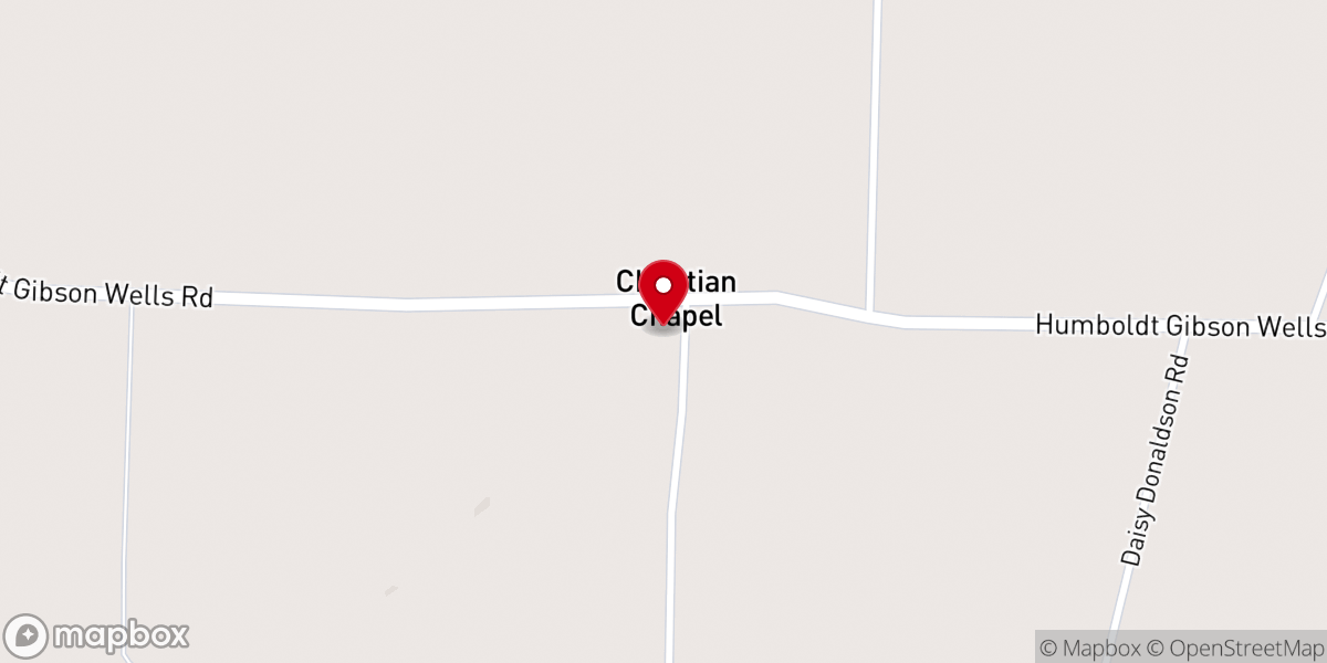 Map showing location of Oak Grove MB Church